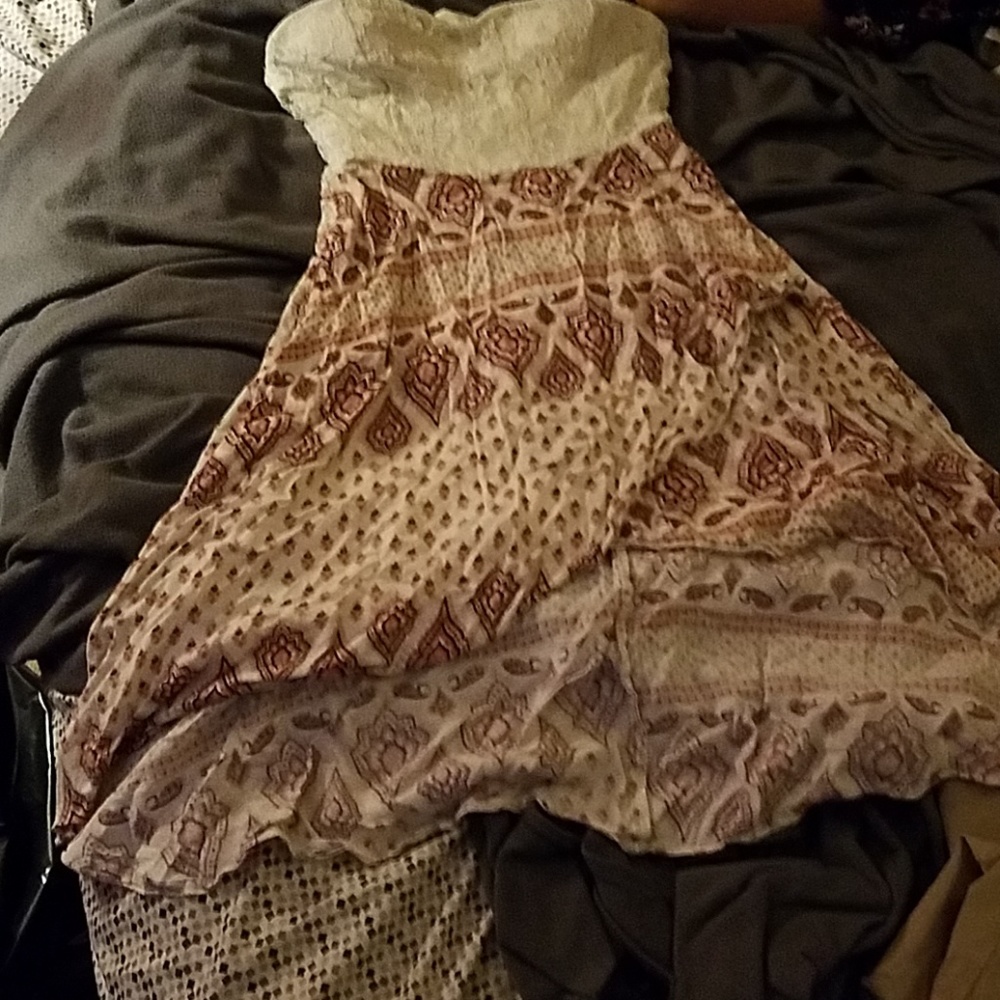 High/Low strapless dress